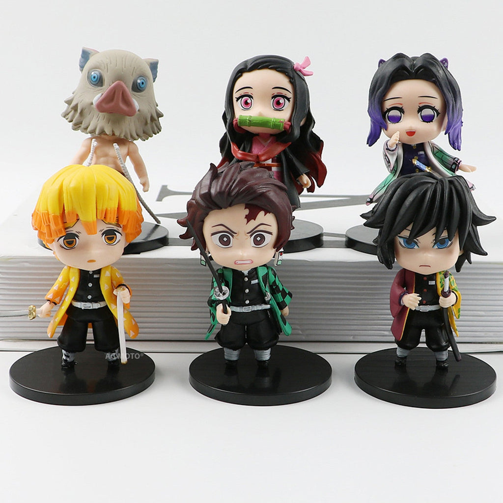 Demon Slayer 6 Character Set 10cm Height