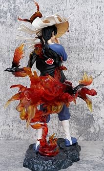 Itachi Uchiha Akatsuki Flame Standing 31cm Figure (Blister+Box)