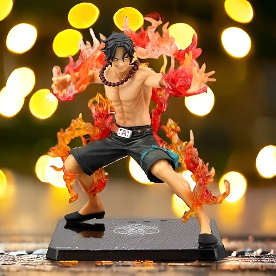 One Piece Portgas D Ace Battle Version Fire Fist Action Figure | 11.5 Cms