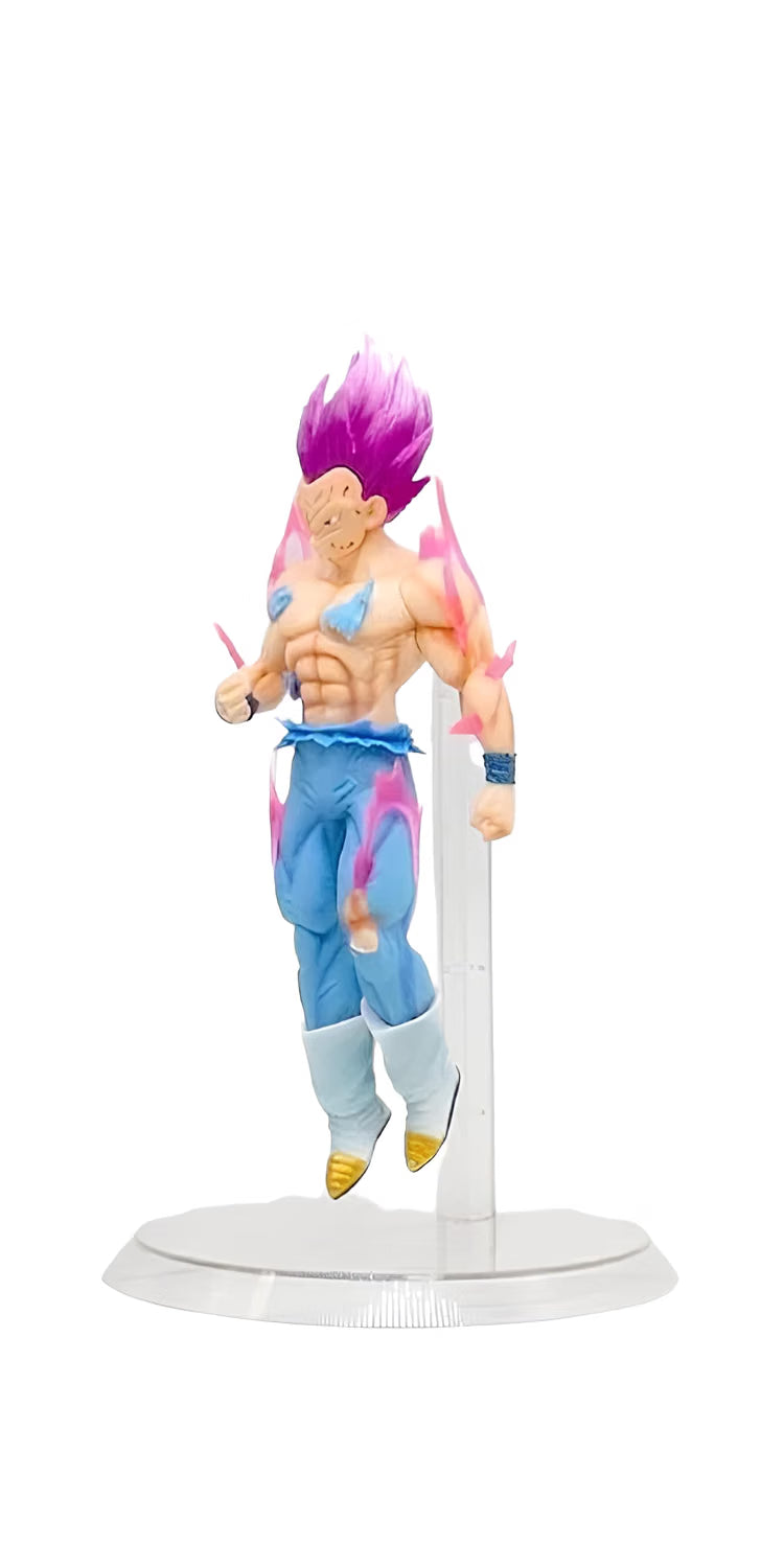 Vegeta Purple Hair Transparent Base 20cm Figure