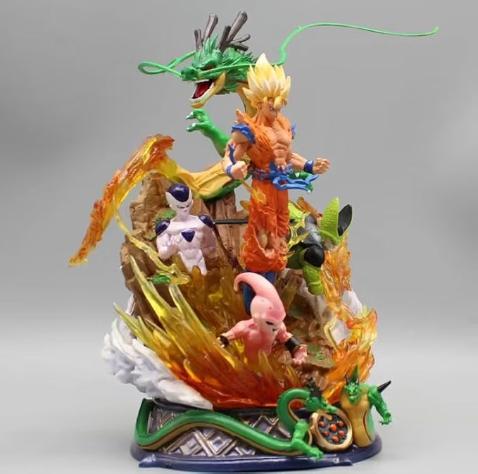 DBZ Goku With Shenron 18cm Action Figure