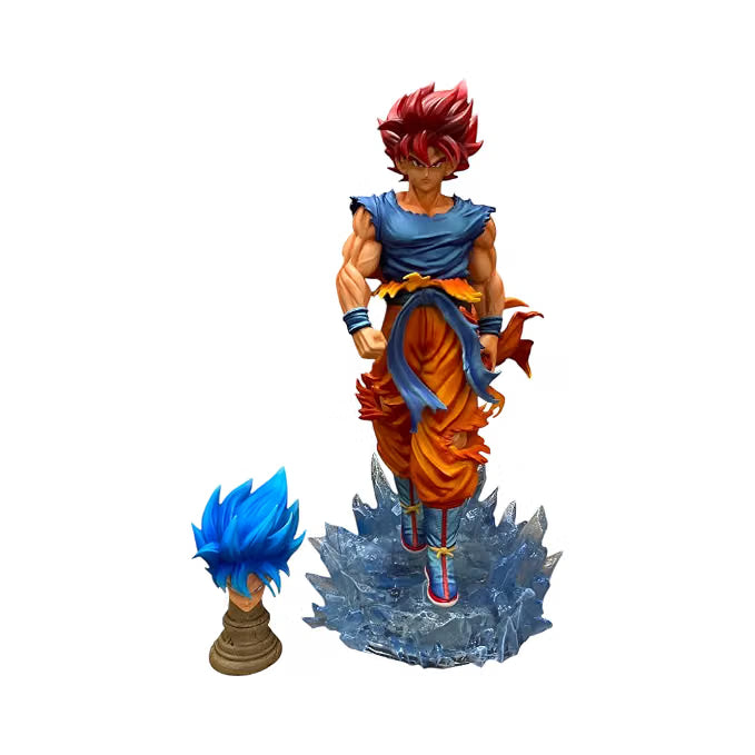 Super Saiyan Son Goku Blue LED Base 33cm Premium Figure