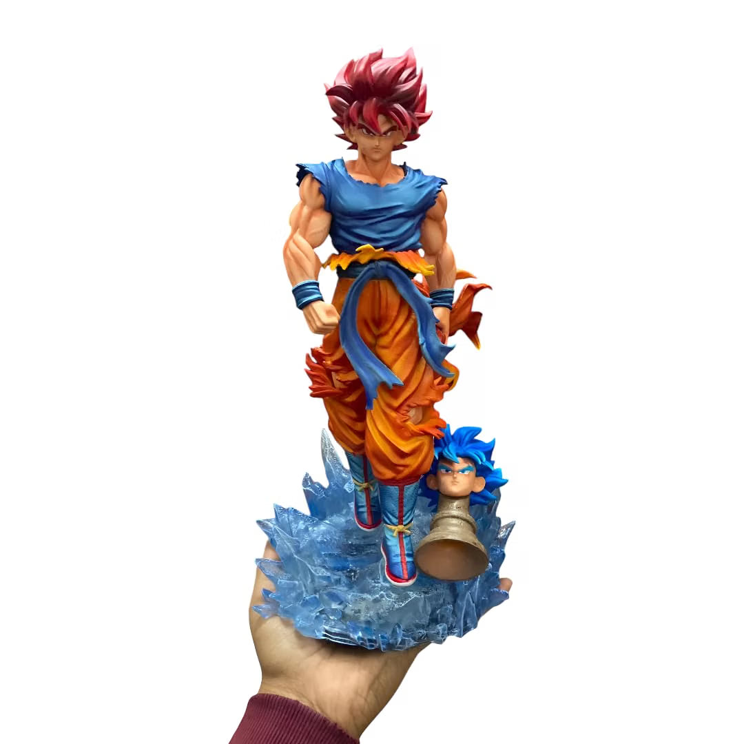 Super Saiyan Son Goku Blue LED Base 33cm Premium Figure