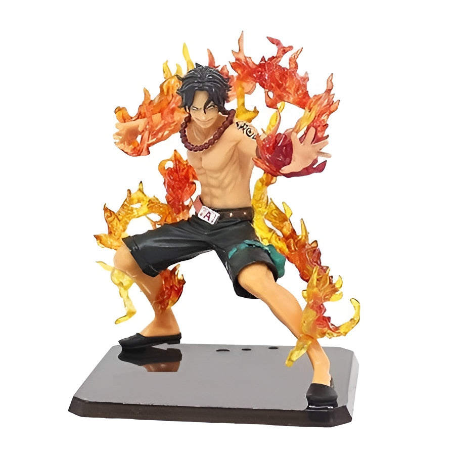 One Piece Portgas D Ace Battle Version Fire Fist Action Figure | 11.5 Cms