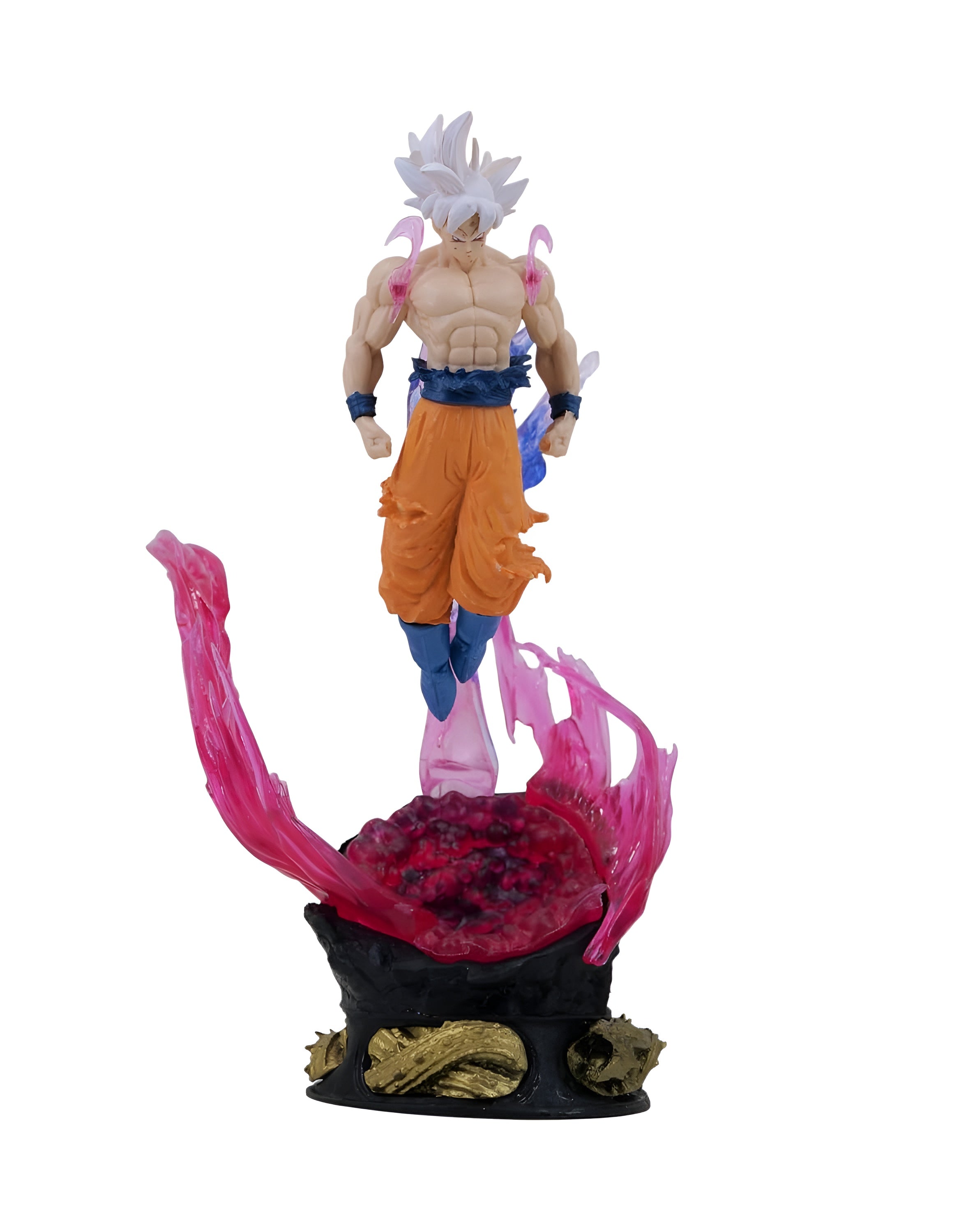 Goku Ultra SSJ Dragon with Led Light Base PVC Action Figure [23 cm] Figure