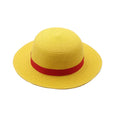 Yellow Cosplay Straw Cap Anime Luffy Hat
