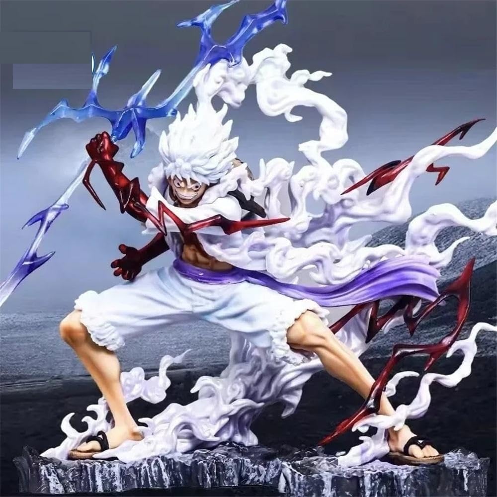 Luffy Holding Thunder Lightning 22cm Action Figure (OPP Packing With Colored Box)