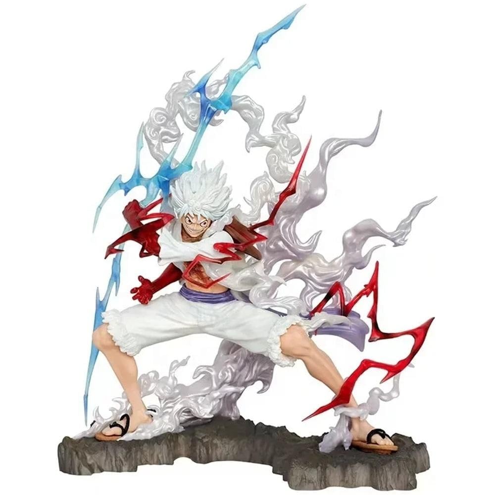 Luffy Holding Thunder Lightning 22cm Action Figure (OPP Packing With Colored Box)