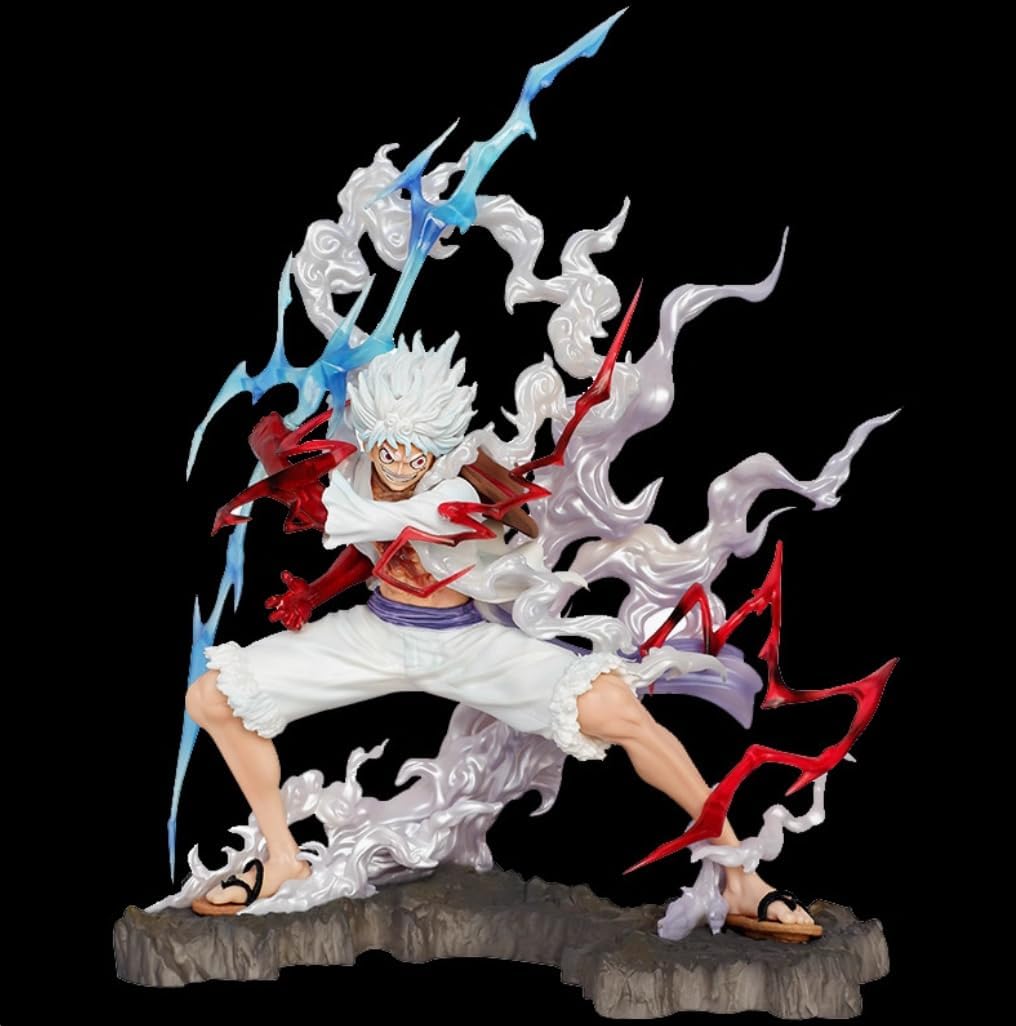 Luffy Holding Thunder Lightning 22cm Action Figure (OPP Packing With Colored Box)