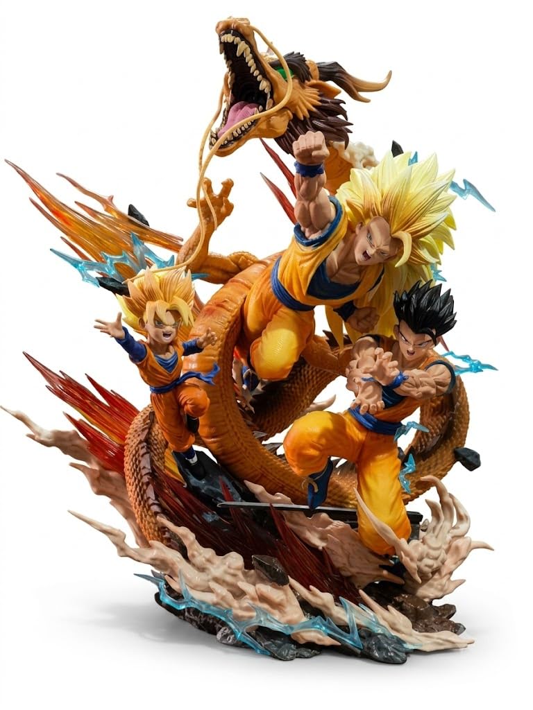 DBZ Goku Fight Scene Action Figure 30cm (Box Packing)