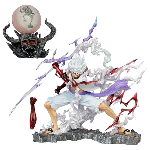 Luffy Holding Thunder Lightning 22cm Action Figure (OPP Packing With Colored Box)