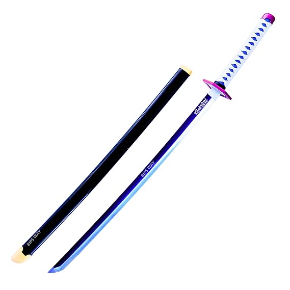 Giyu katana sword Demon Slayer | Water Hashira Neon LED