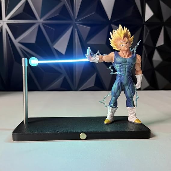 DBZ Vegeta Magnetic Night Light Action Figure with LED Energy Beam | 16 cm with Magnetic Base