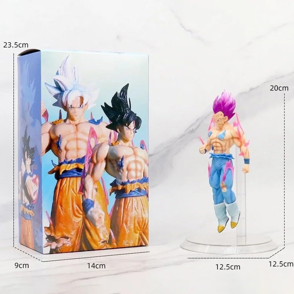 Vegeta Purple Hair Transparent Base 20cm Figure