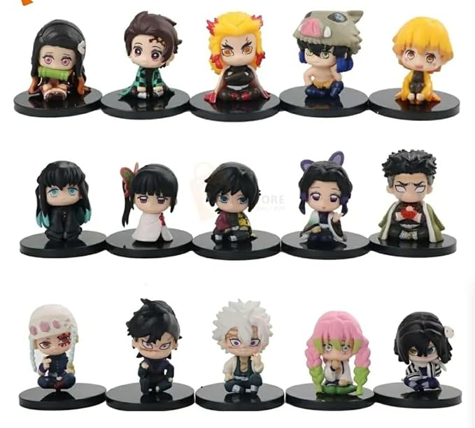 Demon Slayer 15pcs Set 6-7cm Action Figure