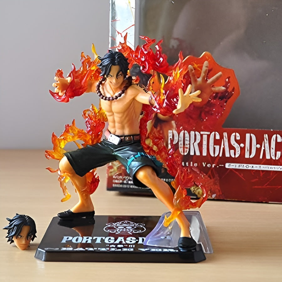 One Piece Portgas D Ace Battle Version Fire Fist Action Figure | 11.5 Cms