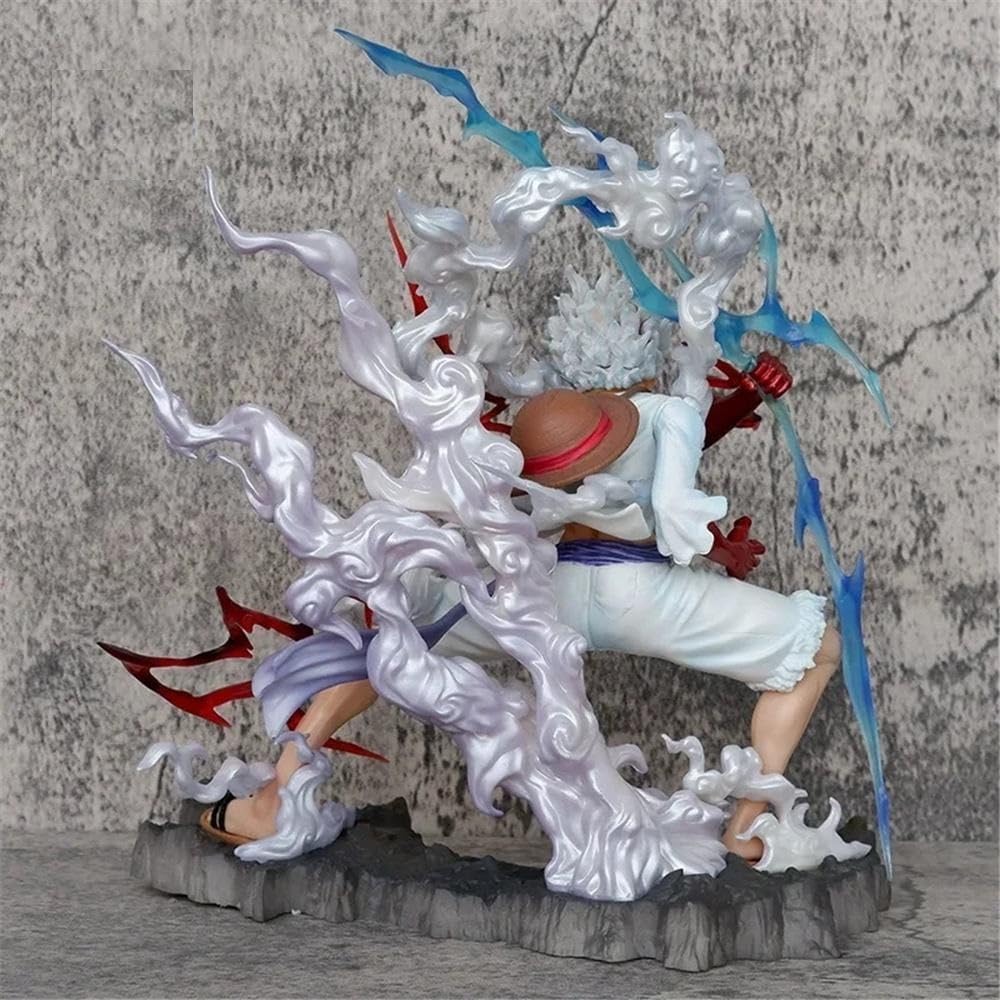 Luffy Holding Thunder Lightning 22cm Action Figure (OPP Packing With Colored Box)