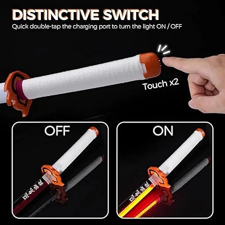 Demon Slayer Zenitsu Led Katana Wooden Sword