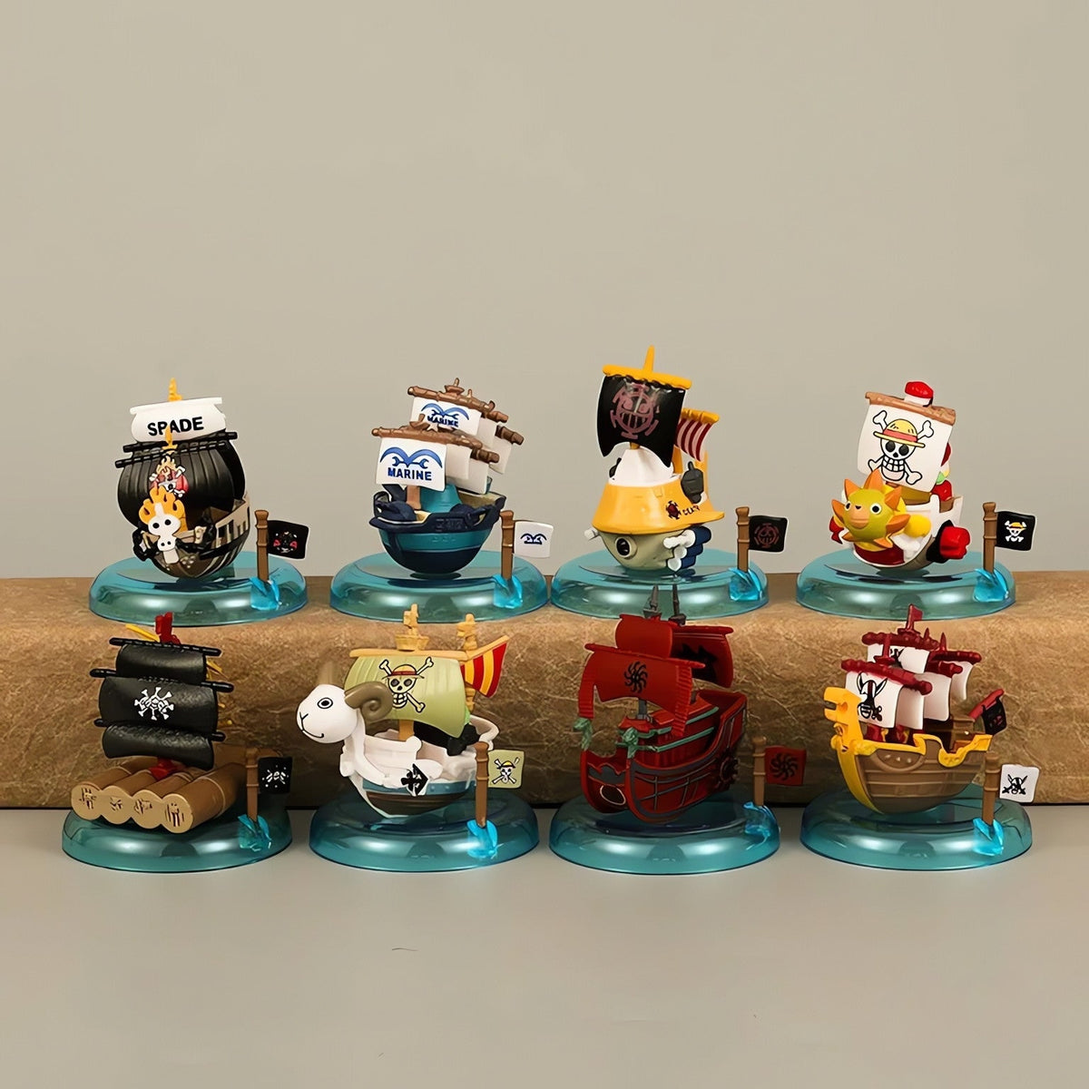 One Piece Ships With Base Set of 8pcs