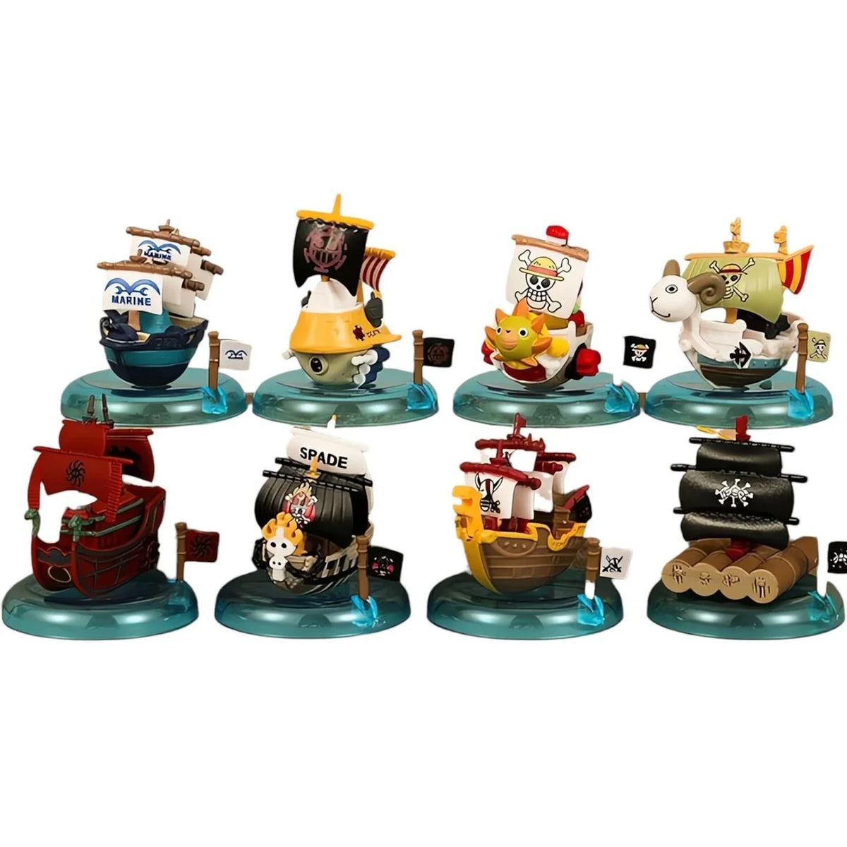 One Piece Ships With Base Set of 8pcs