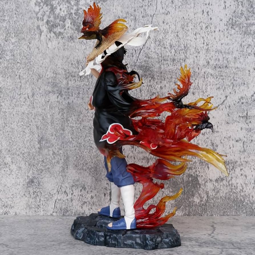 Itachi Uchiha Akatsuki Flame Standing 31cm Figure (Blister+Box)