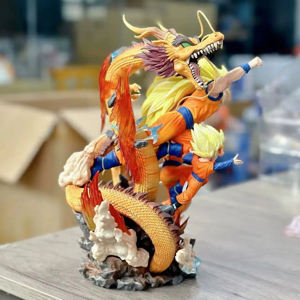 DBZ Goku Fight Scene Action Figure 30cm (Box Packing)