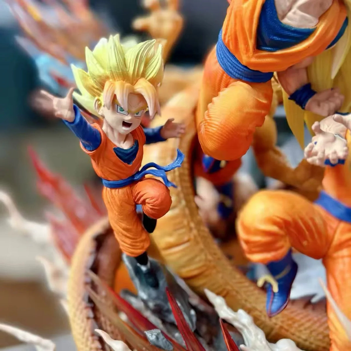 DBZ Goku Fight Scene Action Figure 30cm (Box Packing)