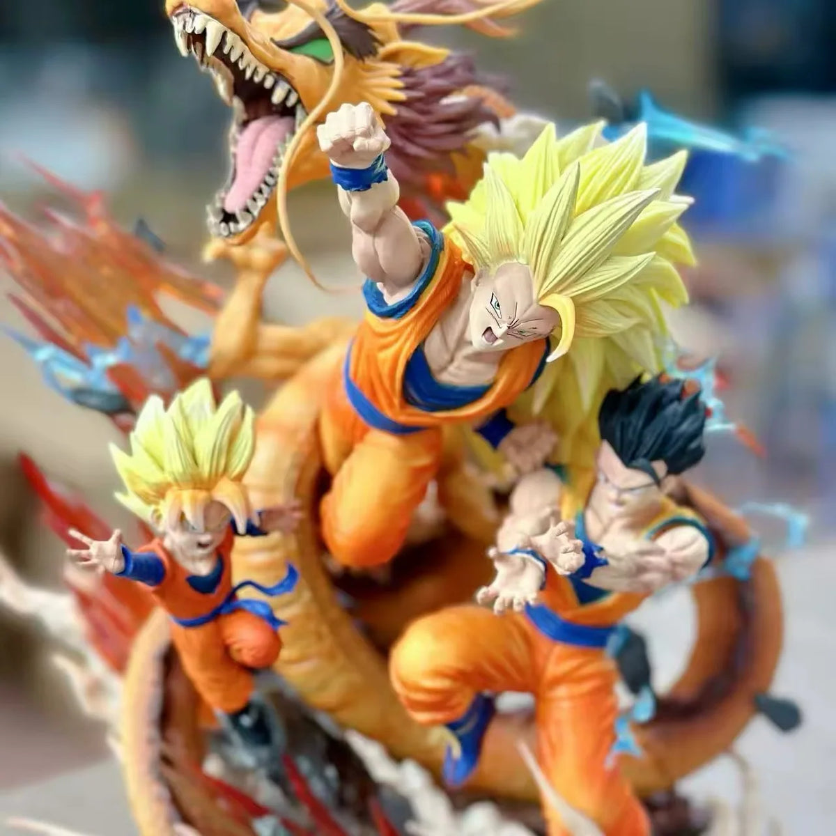 DBZ Goku Fight Scene Action Figure 30cm (Box Packing)
