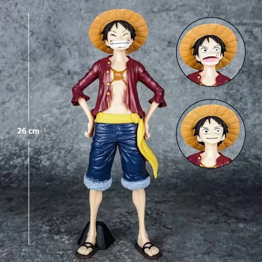One Piece Luffy 26.5 Standing Figure With Double Face