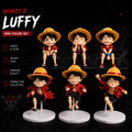 Luffy Happy Faces 8-12cm 6pcs Set