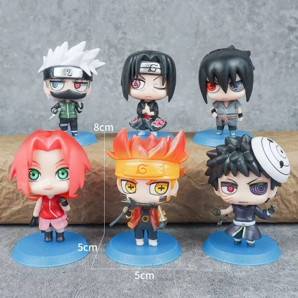 Naruto Blue Base Figure Set