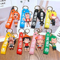 One Piece Characters 8 Keychains Set