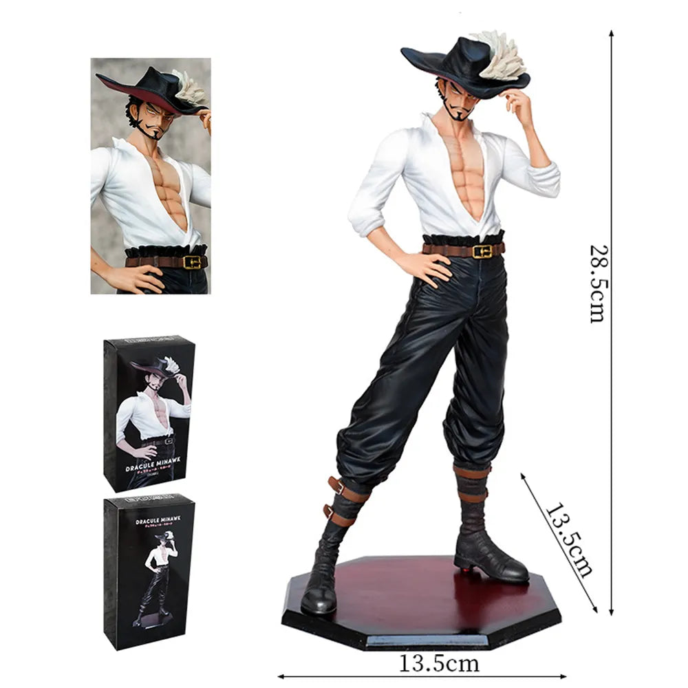 One Piece Dracule Mihawk White Suit Ver. PVC Action Figure Battle Statue