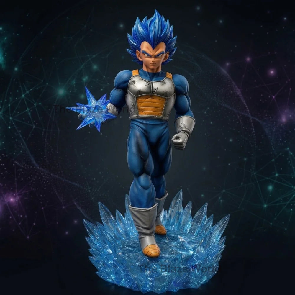 Super Saiyan Vegeta Blue LED Base 34cm Premium Figure