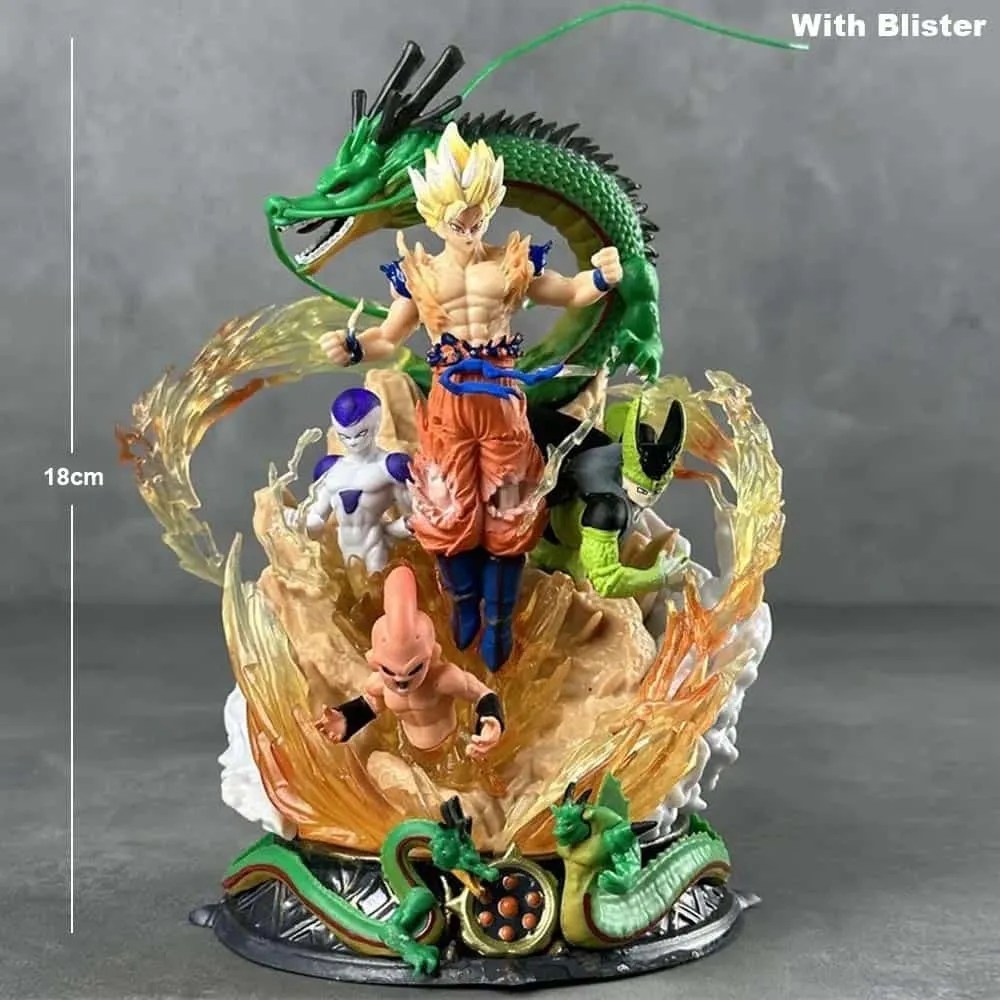 DBZ Goku With Shenron 18cm Action Figure