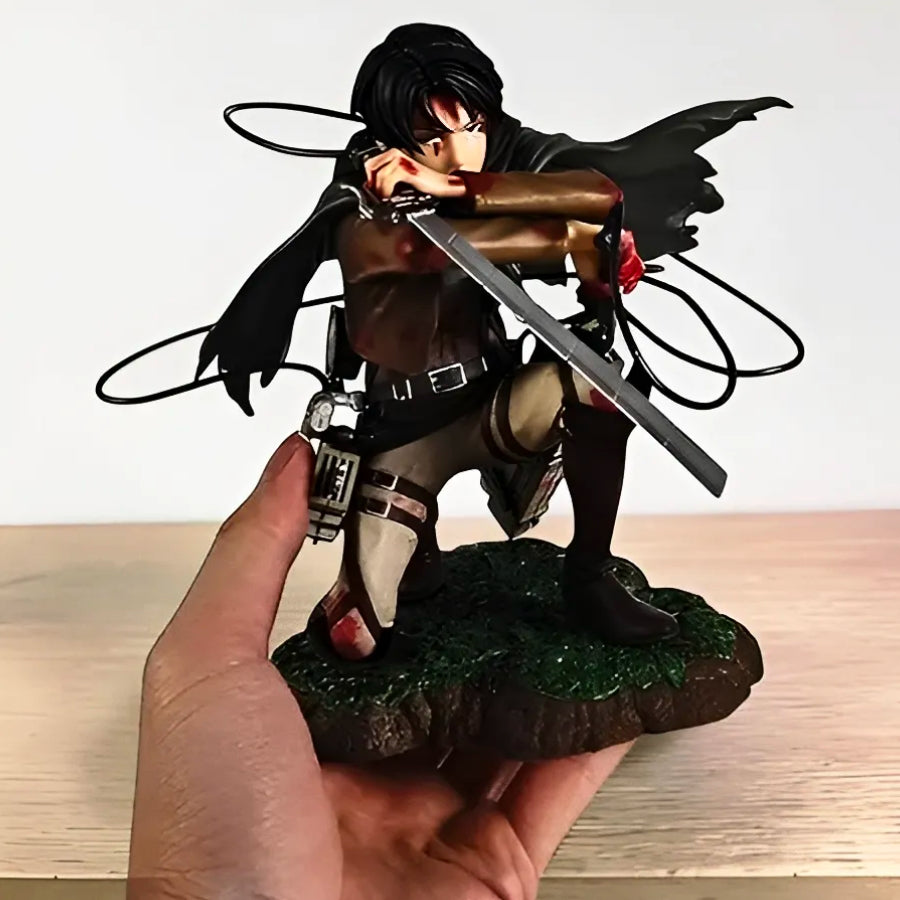 AOT Levi Ackerman Action Figure | Attack on Titan Collectible Figure | 17cm