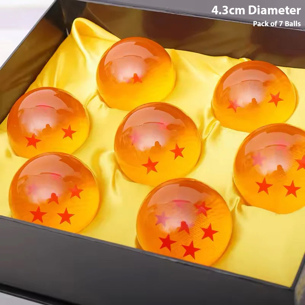 DBZ : 7-Piece Crystal Dragon Ball Set with Gift Box
