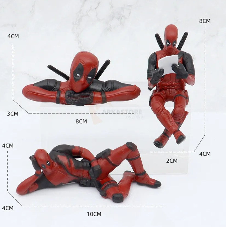 Trending Deadpool 3pcs Action Set
