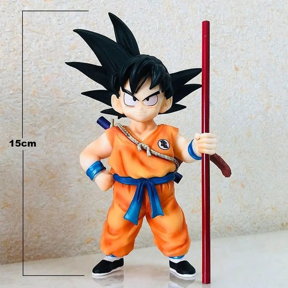 DBZ Goku Standing With Stick 15cm Figure