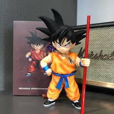 DBZ Goku Standing With Stick 15cm High Quality Figure