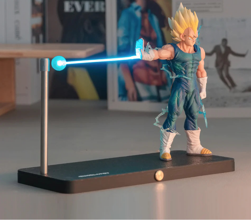 DBZ Vegeta Magnetic Night Light Action Figure with LED Energy Beam | 16 cm with Magnetic Base